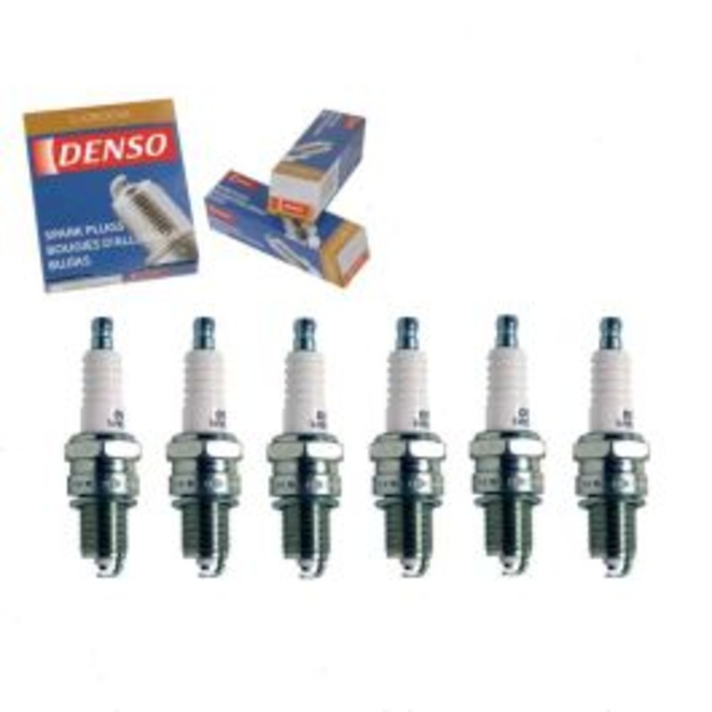 6 pc DENSO Standard U-Groove Spark Plugs for 1968-1969 Dodge Charger 3.7L L6