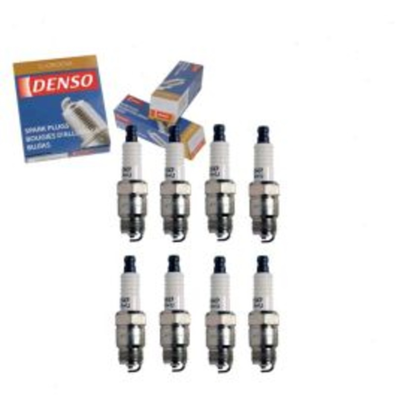 8 pc DENSO Standard U-Groove Spark Plugs for 1969-1970 Jeep J-3700 5.7L V8