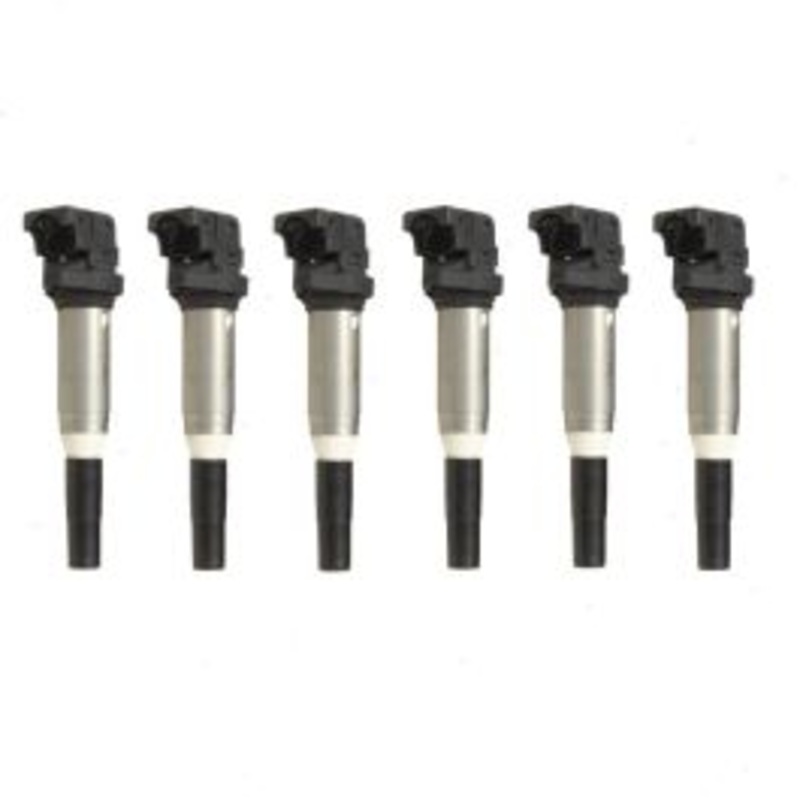 6 pc Hitachi Ignition Coils for 2007 BMW 530xi 3.0L L6