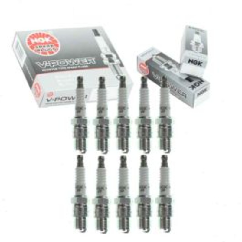 10 pc NGK V-Power 7052 YR5 Spark Plugs