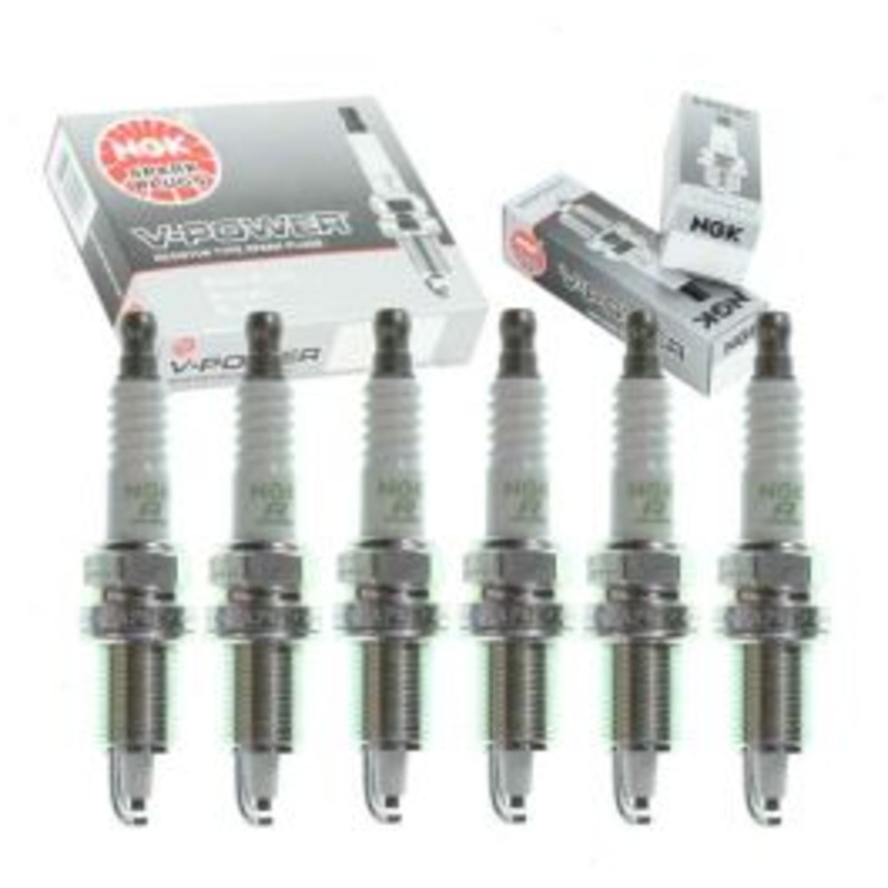 6 pc NGK V-Power Spark Plugs for 1986-1987 BMW L7 3.5L L6