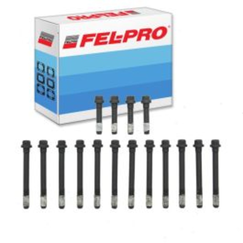 Fel-Pro Engine Cylinder Head Bolt Set for 1975-1976 GMC G25 7.4L V8