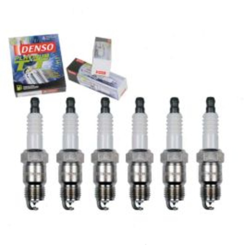 6 pc DENSO Platinum TT Spark Plugs for 1975-1976 Dodge Dart 3.7L L6