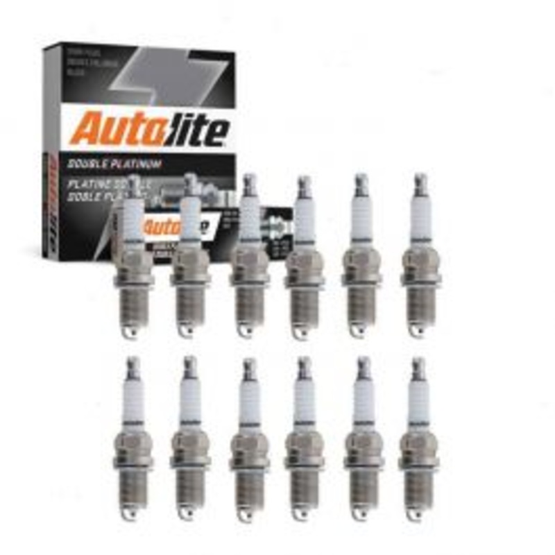 12 pc Autolite Double Platinum Spark Plug for 2001-2005 Mercedes-Benz C240