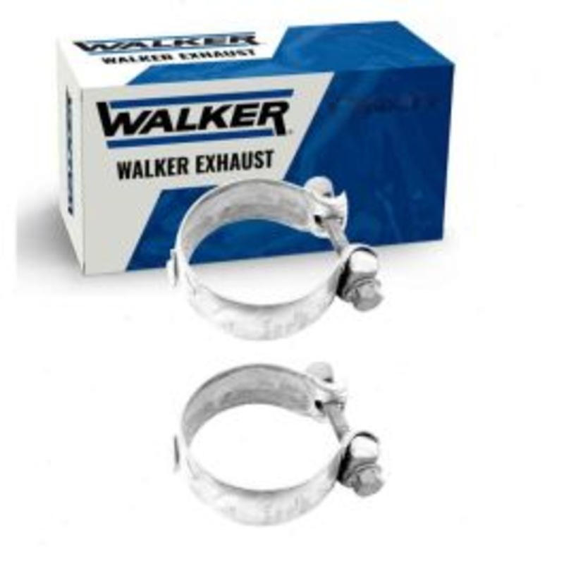 2 pc Walker Converter To Extension Pipe Exhaust Clamps for 2011-2017 Dodge Durango 3.6L V6