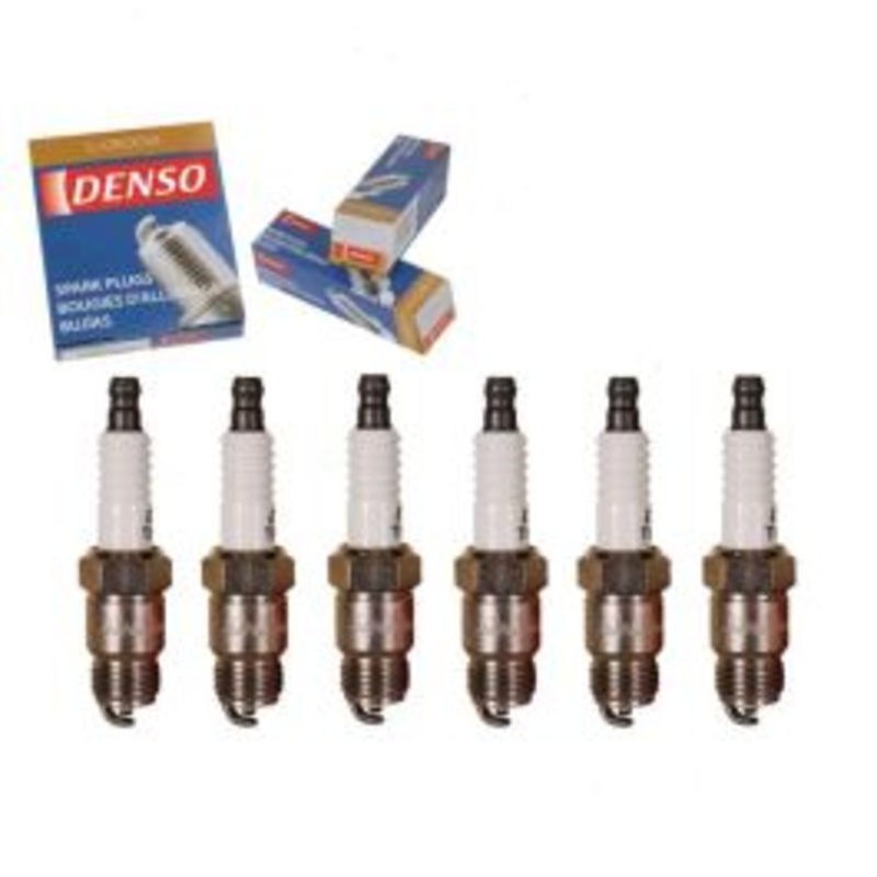 6 pc DENSO Standard U-Groove Spark Plugs for 1986 Jeep Comanche 2.8L V6