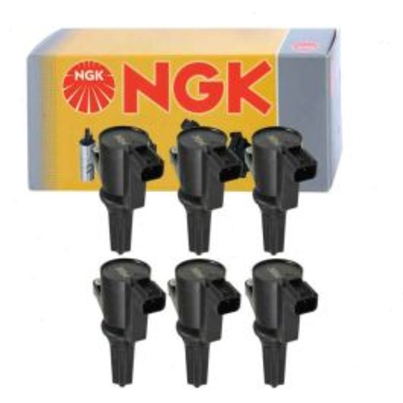 6 pc NGK Ignition Coils for 2000-2005 Lincoln LS 3.0L V6
