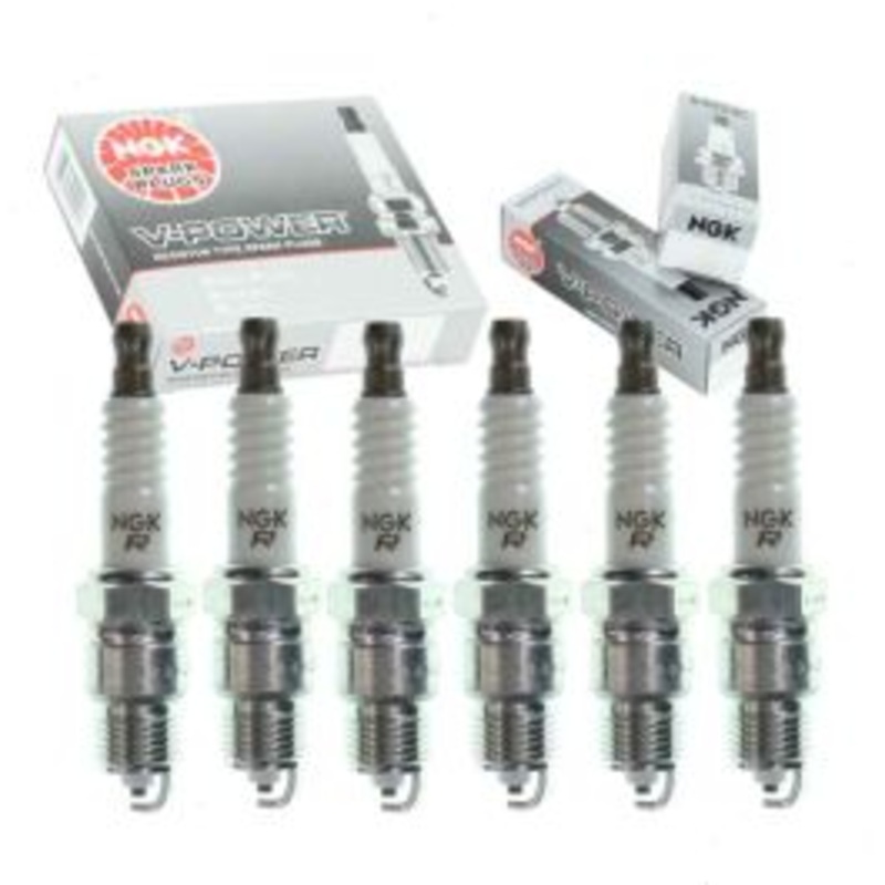6 pc NGK V-Power Spark Plugs for 1979-1980 GMC K1500 Suburban 4.1L L6