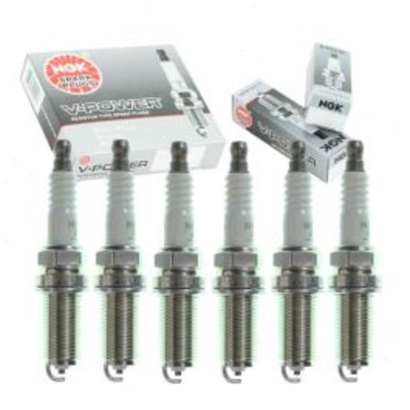 6 pc NGK V-Power 3672 LFR6A-11 Spark Plugs
