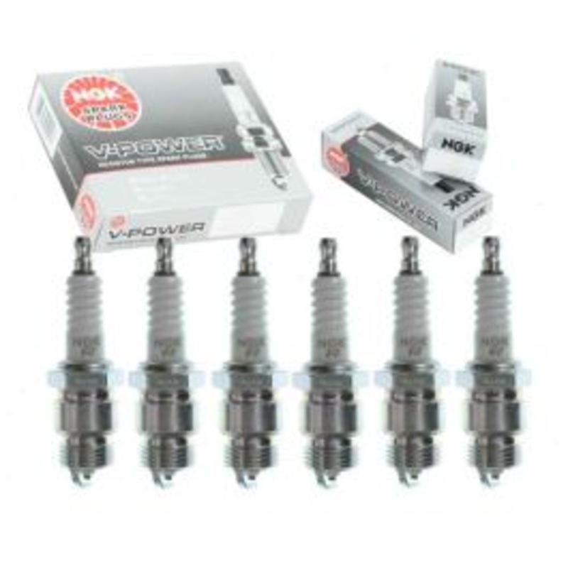 6 pc NGK V-Power Spark Plugs for 1961-1983 Ford F-100 3.6L 3.9L 4.9L L6