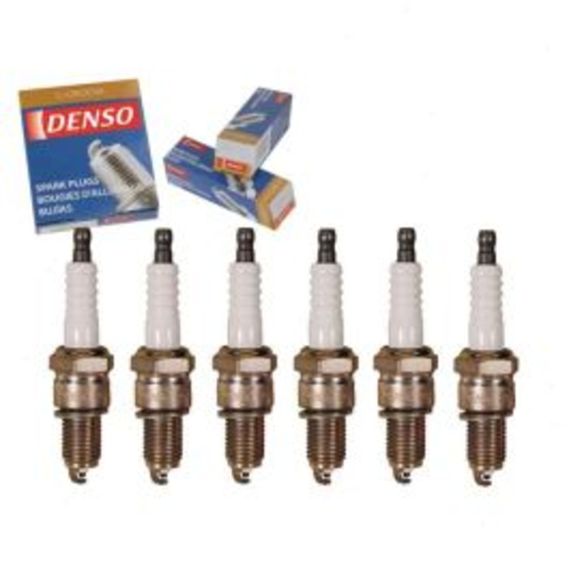 6 pc DENSO Standard U-Groove Spark Plugs for 1967-1987 Toyota Land Cruiser 3.9L 4.2L L6
