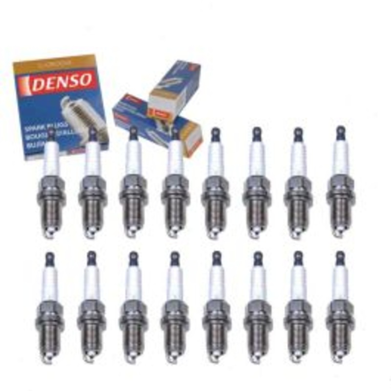 16 pc DENSO Standard U-Groove Spark Plugs for 2002-2004 Mercedes-Benz SLK32 AMG 3.2L V6