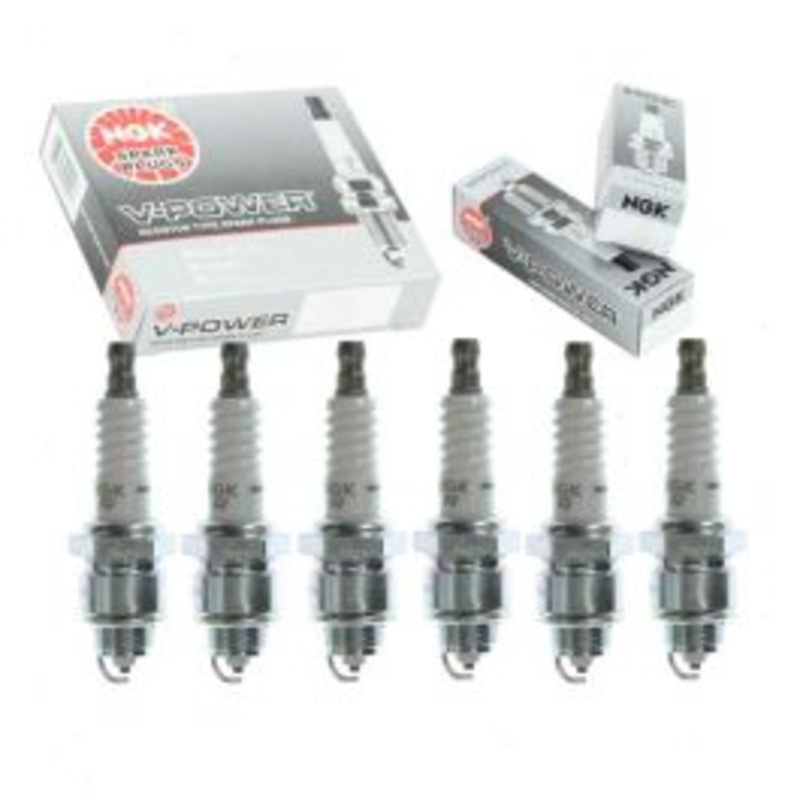 6 pc NGK V-Power Spark Plugs for 1963-1967 International M Series Van 3.6L L6