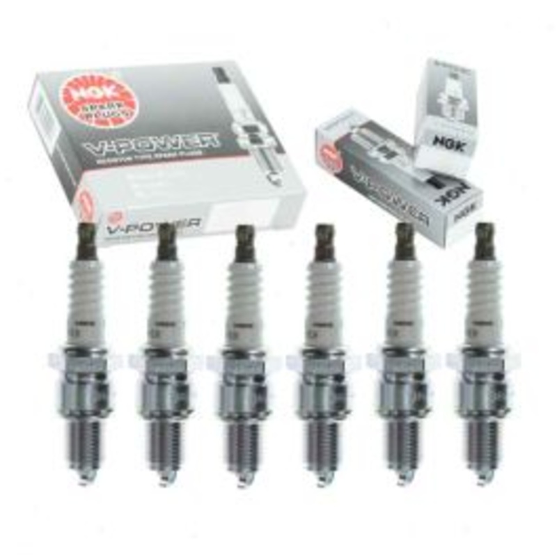 6 pc NGK V-Power Spark Plugs for 1969 International 1000B 3.8L L6