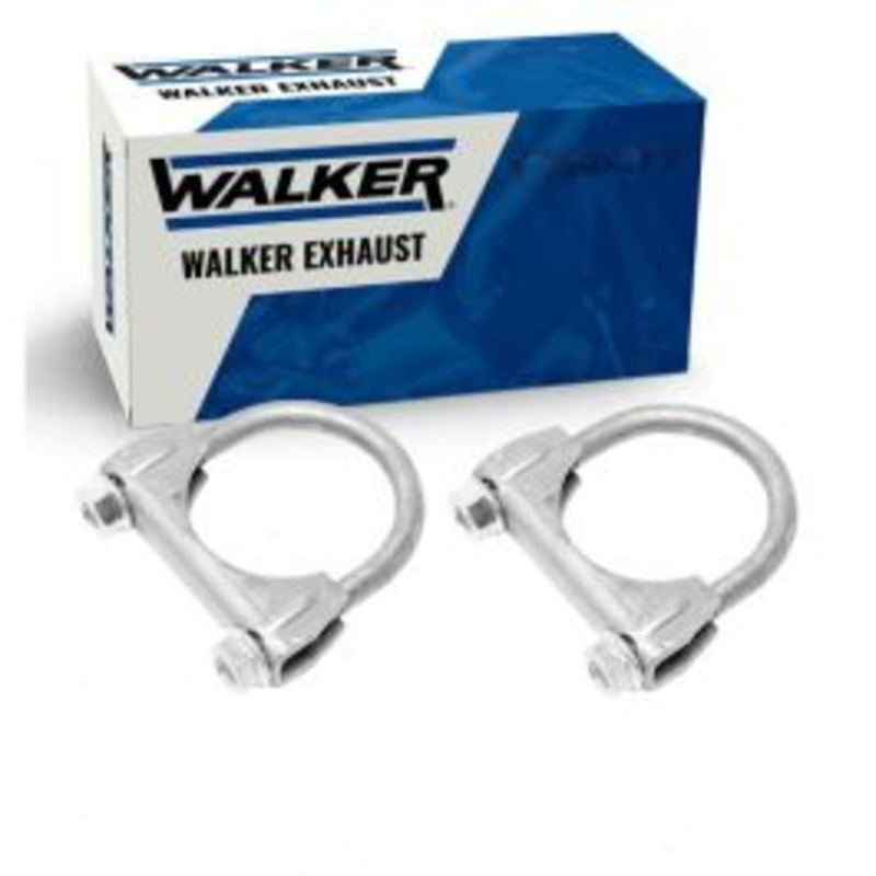 2 pc Walker Exhaust Clamps for 1968 Ford Custom 6.4L 7.0L V8