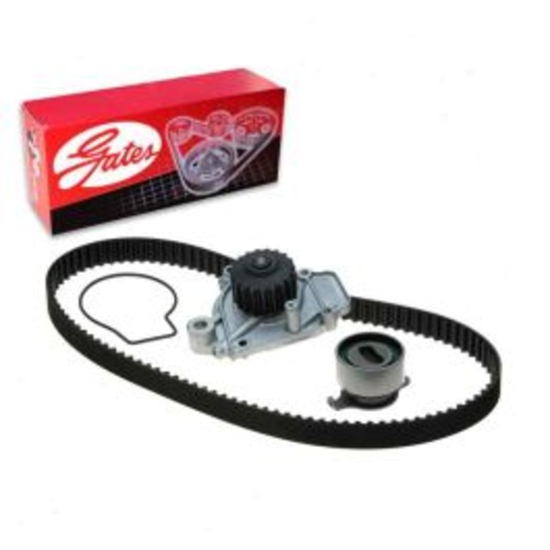 Gates PowerGrip Timing Belt Kit with Water Pump for 1988-1991 Honda CRX 1.6L L4