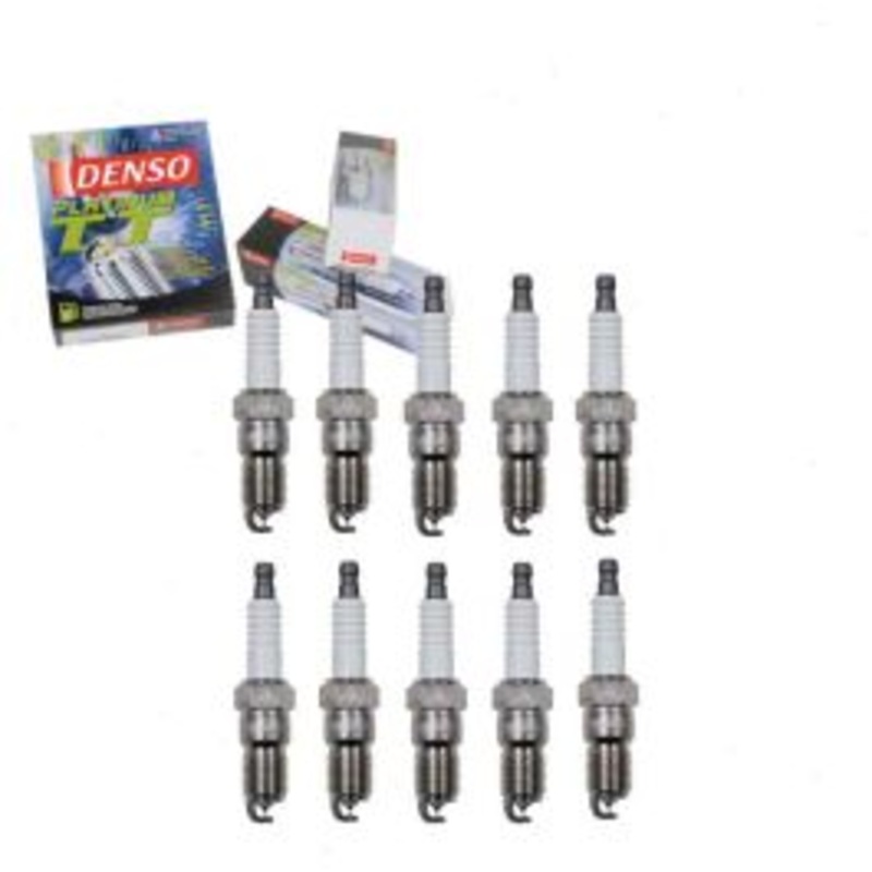 10 pc DENSO Platinum TT Spark Plugs for 2010-2016 Ford E-350 Super Duty 6.8L V10