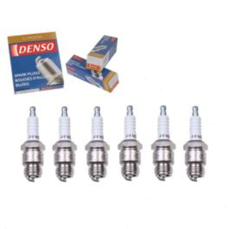 6 pc DENSO Standard U-Groove Spark Plugs for 1975-1993 Ford E-150 Econoline 4.9L L6