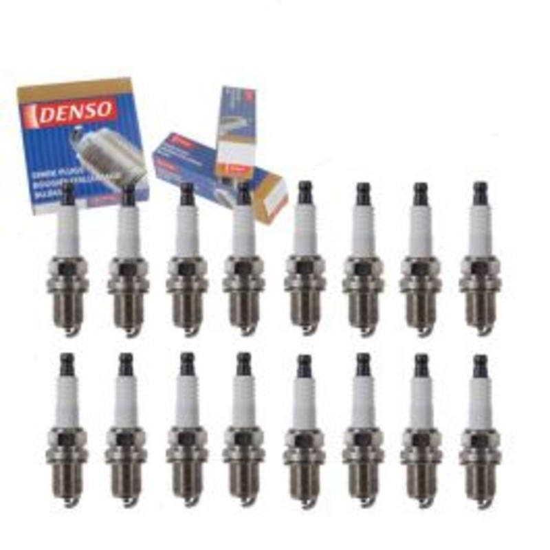 16 pc DENSO Standard Spark Plugs for 1999-2000 Mercedes-Benz C43 AMG 4.3L V8