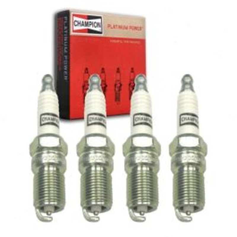 4 pc Champion Platinum Spark Plugs for 1975-1976 Chevrolet Vega 2.0L L4