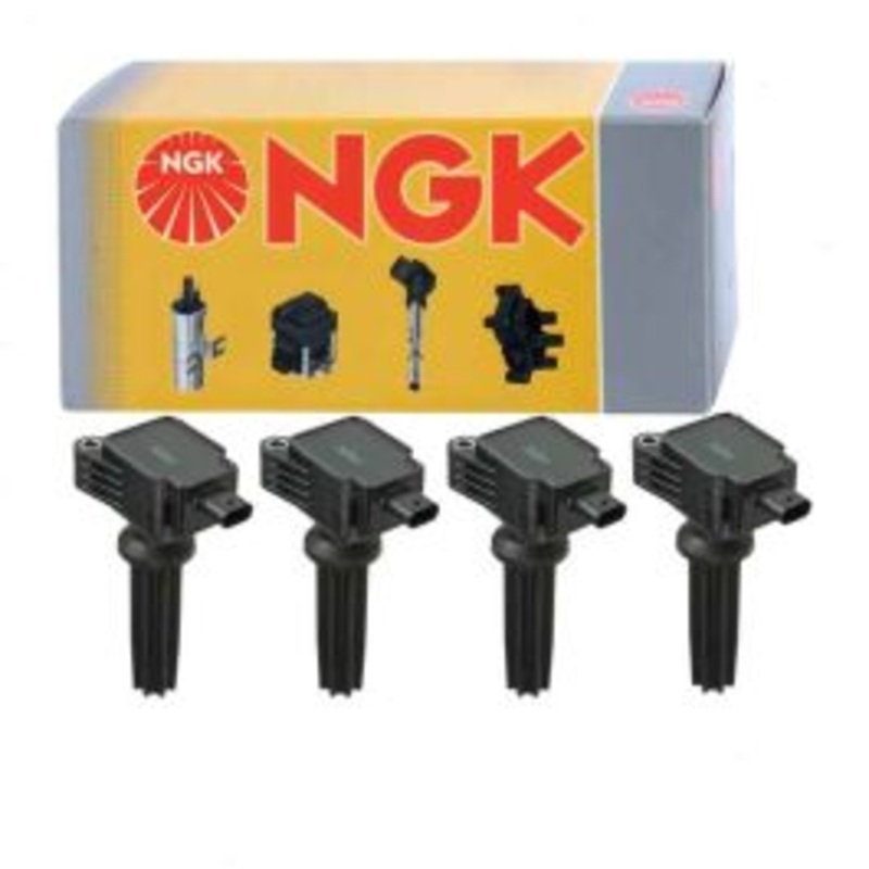 4 pc NGK Ignition Coils for 2014-2018 Ford Special Service Police Sedan 2.0L L4