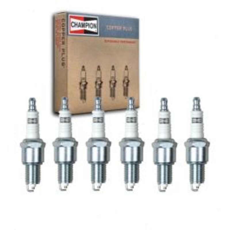 6 pc Champion Copper Plus Spark Plugs for 1970-1973 Jeep J-4700 3.8L 4.2L L6