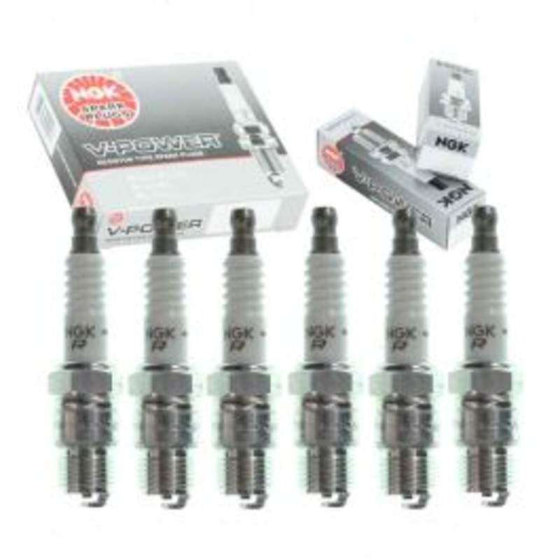 6 pc NGK V-Power Spark Plugs for 1979-1989 GMC P2500 4.8L L6