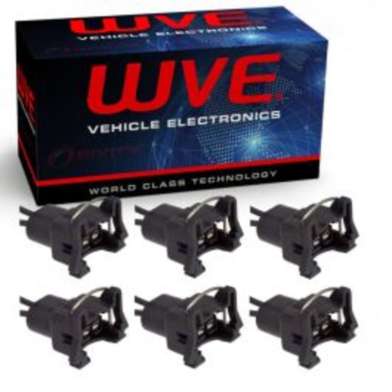 6 pc Wells WVE Fuel Injector Connectors for 1992-2005 Audi 100 100 Quattro 90 90 Quattro A4 A4 Quattro A6 A6 Quattro Allroa 2.7L 2.8L V6