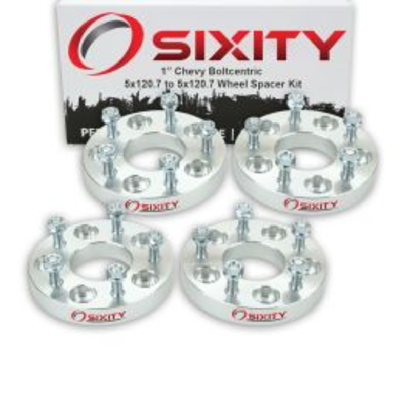 Sixity 4 pc 1" Thick Wheel Spacers - Chevy Camaro Corvette - 5x120.7mm