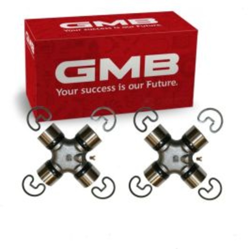 2 pc GMB Front Shaft Rear Center Universal Joints for 1988-2001 Jeep Cherokee