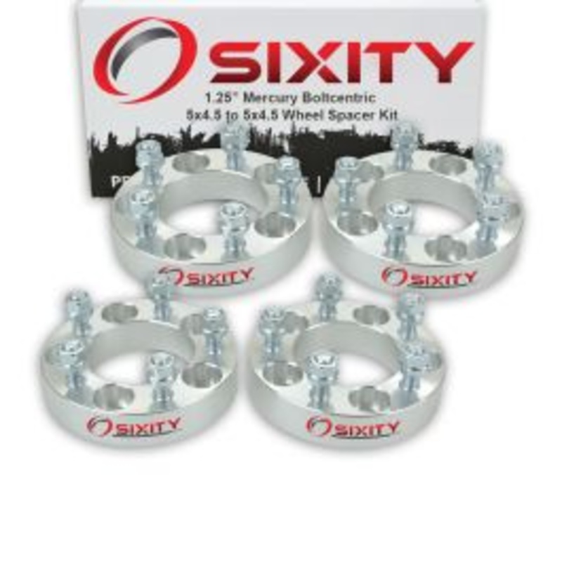 Sixity 4 pc 1.25" Thick Wheel Spacers - Mercury Cougar Marauder Mountaineer - 5x4.5