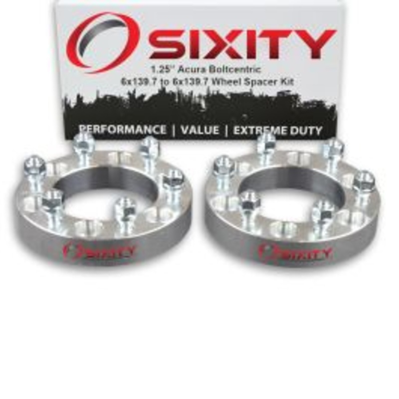 Sixity 2 pc 1.25" Thick Wheel Spacers - Acura SLX - 6x139.7mm