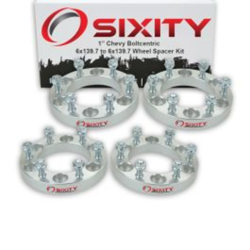 Sixity 4 pc 1" Thick Wheel Spacers - Chevy Colorado - 6x139.7mm