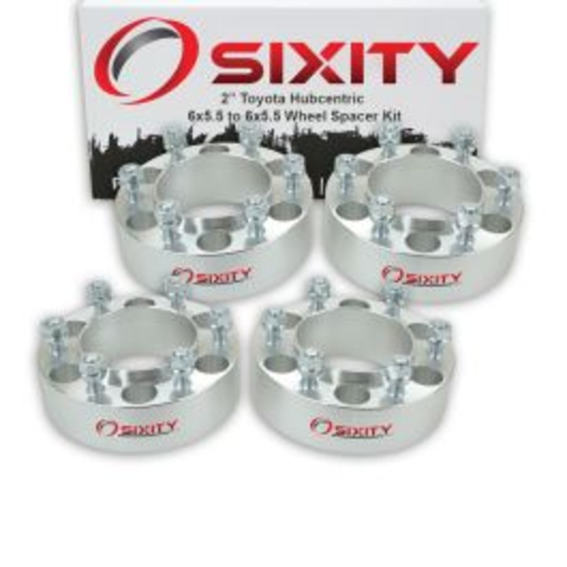 Sixity 4 pc 2" Thick Hubcentric Wheel Spacers - Toyota 4Runner T100 Truck Land - 6x5.5