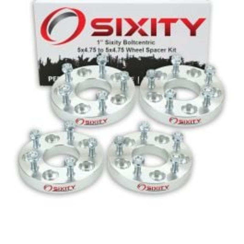 Sixity 4 pc 1" Inch Thick 5x4.75 Wheel Spacers M12x1.5mm 1.25in Studs Lugs