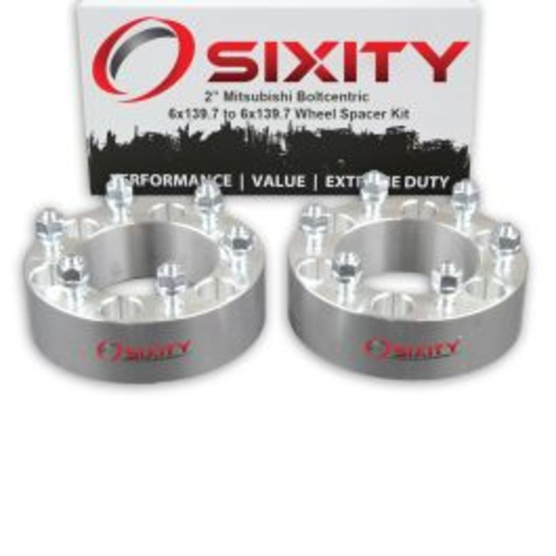 Sixity 2 pc 2" Thick Wheel Spacers - Mitsubishi Pickup Truck - 6x139.7mm