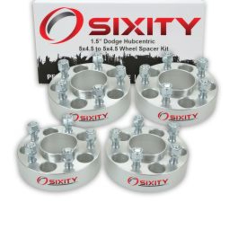 Sixity 4 pc 1.5" Thick Hubcentric Wheel Spacers - Dodge Pickup Dakota Daytona D200 - 5x4.5