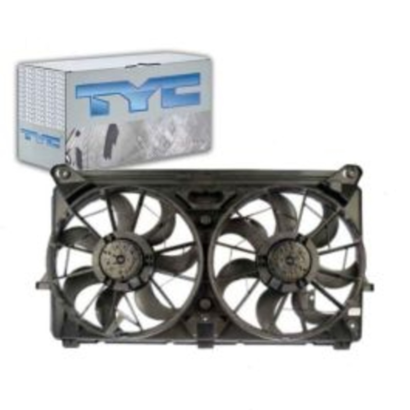 TYC Dual Radiator & Condenser Fan Assembly for 2007-2011 GMC Yukon XL 1500 5.3L 6.0L V8