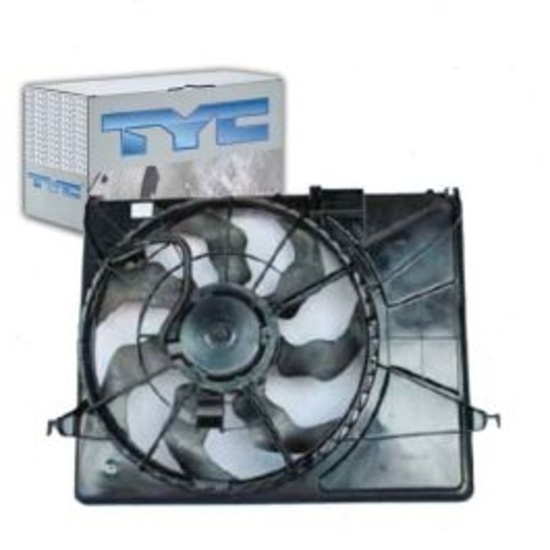 TYC Dual Radiator & Condenser Fan Assembly for 2006-2008 Hyundai Sonata 3.3L V6