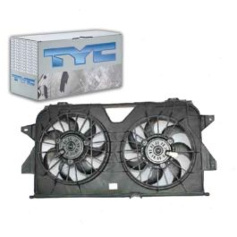 TYC Dual Radiator & Condenser Fan Assembly for 2005-2007 Dodge Caravan
