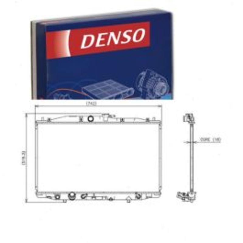 DENSO Radiator for 2004-2008 Acura TSX 2.4L L4