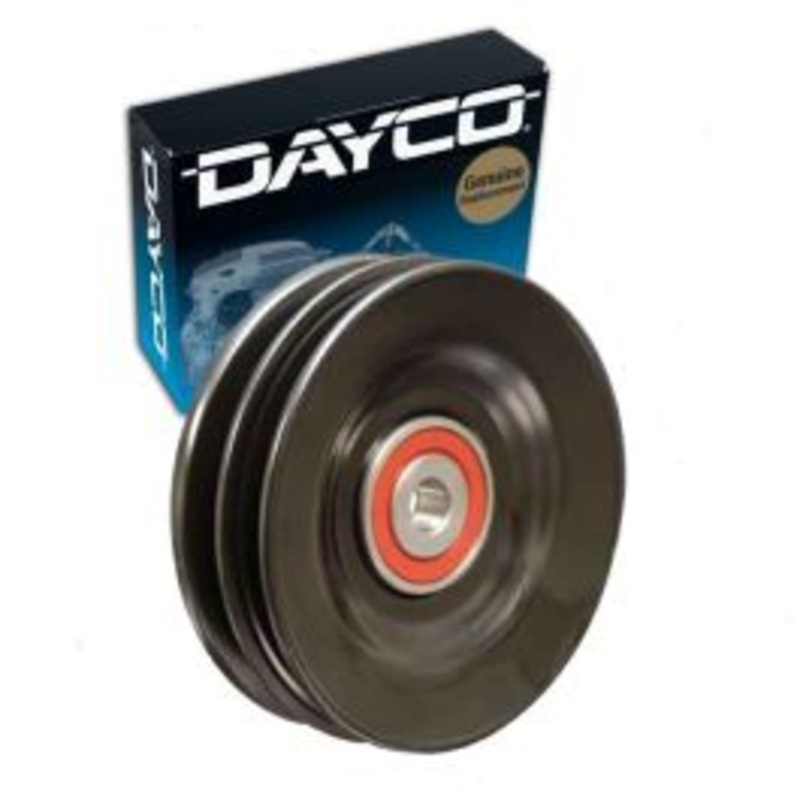 Dayco Alternator Drive Belt Idler Pulley for 1985-1991 Dodge D250 3.9L 5.2L 5.9L V6 V8