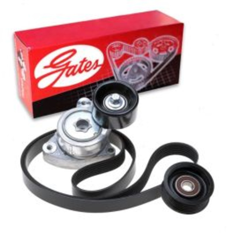 Gates Complete Serpentine Belt Drive Component Kit for 2006-2011 Honda Civic 2.0L L4