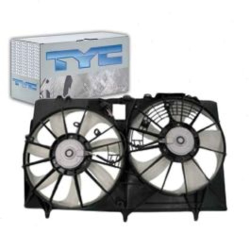 TYC Dual Radiator & Condenser Fan Assembly for 2011-2016 Toyota Sienna 3.5L V6