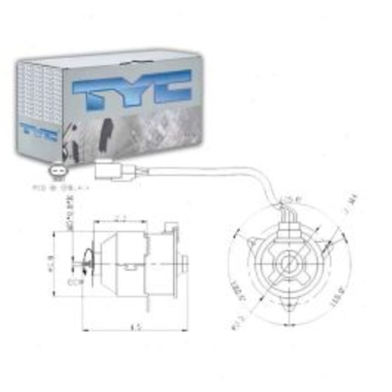 TYC Left Engine Cooling Fan Motor for 2002-2006 Toyota Camry 2.4L L4