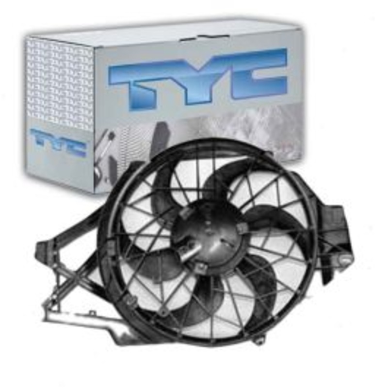 TYC Dual Radiator & Condenser Fan Assembly for 1999-2004 Ford Mustang 3.8L V6