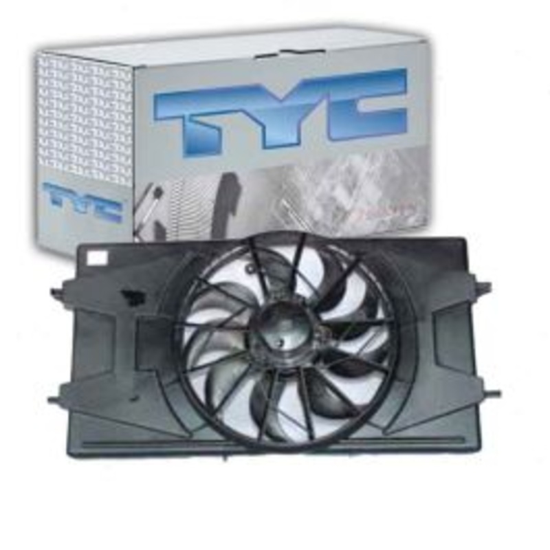 TYC Dual Radiator & Condenser Fan Assembly for 2003-2007 Saturn Ion 2.2L L4