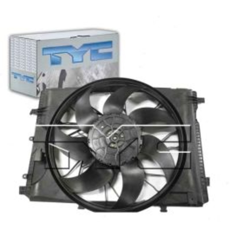 TYC Dual Radiator & Condenser Fan Assembly for 2012-2014 Mercedes-Benz SLK350 3.5L V6