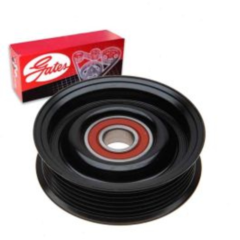 Gates DriveAlign Grooved Pulley Drive Belt Idler Pulley for 2004 Ford F-150 Heritage 4.2L V6
