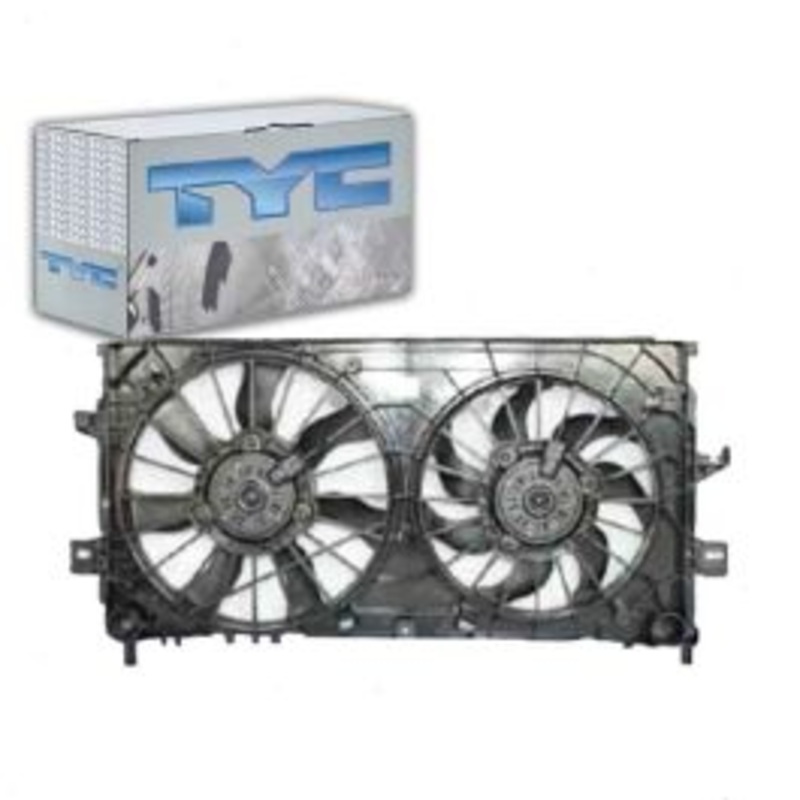 TYC Dual Radiator & Condenser Fan Assembly for 2005-2008 Pontiac Grand Prix 5.3L V8
